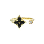 Louis Vuitton // 18k Yellow Gold Star Blossom Mini Diamond Ring // Ring Size: 5.5 // Store Display