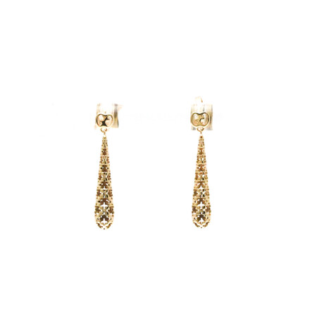 Gucci // 18k Rose Gold Diamantissima Earrings // Store Display