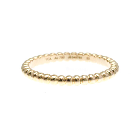 Van Cleef & Arpels // 18k Rose Gold Perlee Ring // Ring Size: 6.25 // Store Display