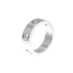 Cartier // 18k White Gold Love Ring With Diamond // Ring Size: 5.25 // Store Display
