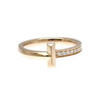 Tiffany & Co. // 18k Rose Gold T One Narrow Diamond Ring // Ring Size: 5.5 // Store Display