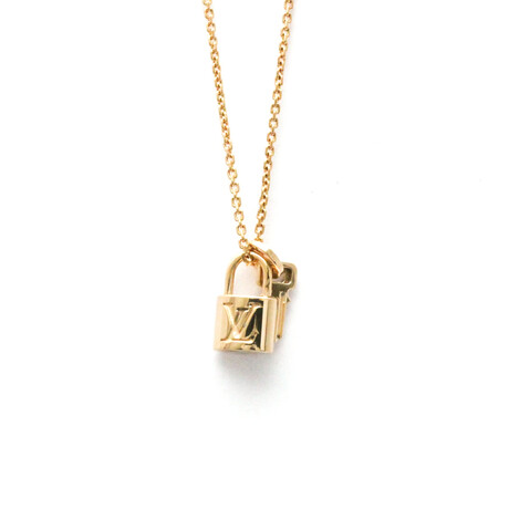 Louis Vuitton // 18k Rose Gold Pandantif Lockit Necklace // 19.68" // Store Display