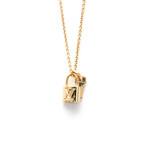 Louis Vuitton // 18k Rose Gold Pandantif Lockit Necklace // 19.68" // Store Display
