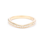 Cartier // 18k Rose Gold Ballerina Curved Diamond Ring // Ring Size: 5.25 // Store Display