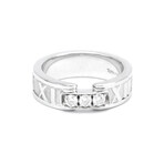 Tiffany & Co. // 18k White Gold Atlas Diamond Ring // Ring Size: 5 // Store Display
