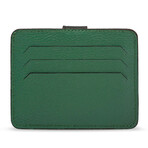 Men's Genuine Real Leather Wallet Card Holder Floater Patterned // Green Brown