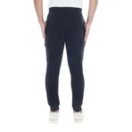 Set of 3 // Fleece Cargo Joggers // Black + Blue + Charcoal (L)