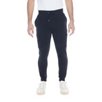 Set of 3 // Fleece Cargo Joggers // Black + Blue + Charcoal (XL)