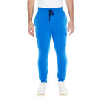 Set of 3 // Fleece Cargo Joggers // Black + Blue + Charcoal (M)