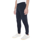 Set of 3 // Fleece Cargo Joggers // Black + Heather Gray + Charcoal (M)