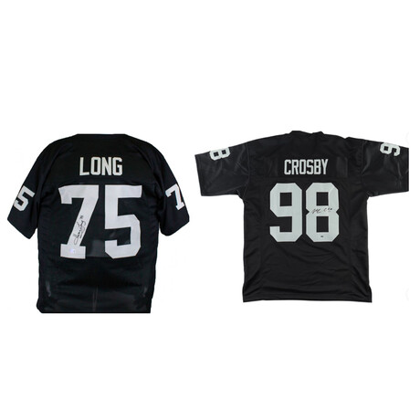 Howie Long  Raiders Jersey + Maxx Crosby Raiders Jersey // Signed
