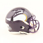 Justin Jefferson Viking Jersey // Cris Carter Viking Jersey + Anthony Carter Vikings  Mini Helmet // Signed