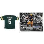 Paul Hornung Packers Jersey + Paul Hornung Packers Photo // Signed