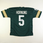 Paul Hornung Packers Jersey + Paul Hornung Packers Photo // Signed