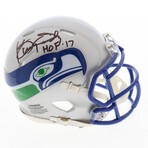 Kenny Easley Jersey Inscribed "HOF 17" + Kenny Easley  Seahawks Throwback Speed Mini Helmet Inscribed "HOF '17" // Signed