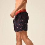 Regular Fit Swim Shorts Pepper Pint // Navy (S)