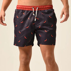 Regular Fit Swim Shorts Pepper Pint // Navy (S)