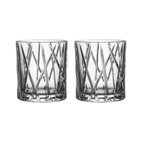 City // Old Fashioned Glass // Set of 2