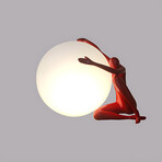 Sculpture Orb Light Red // Embrace