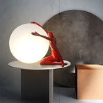 Sculpture Orb Light Red // Embrace