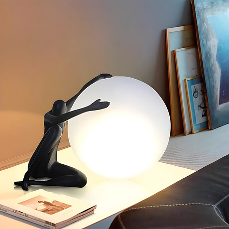 Sculpture Orb Light Black // Embrace