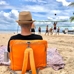 Playamigo Portable Beach Recliner // Orange
