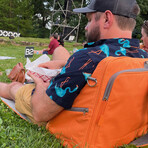 Playamigo Portable Beach Recliner // Orange