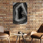 Agate Rose Gold Glitter Glam Night I Print on Acrylic Glass by Anita's & Bella's Art (16"H x 24"W x 0.25"D)