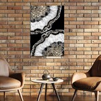 Yin Yang Agate Glitter Glam XIII Print on Acrylic Glass by Anita's & Bella's Art (16"H x 24"W x 0.25"D)