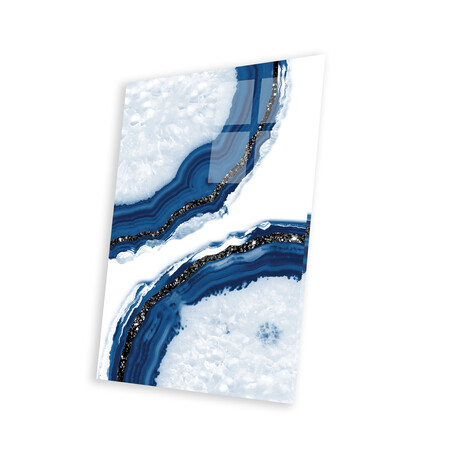 Agate Glitter Glam XIV Print on Acrylic Glass by Anita's & Bella's Art (16"H x 24"W x 0.25"D)