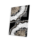 Yin Yang Agate Glitter Glam XIII Print on Acrylic Glass by Anita's & Bella's Art (16"H x 24"W x 0.25"D)