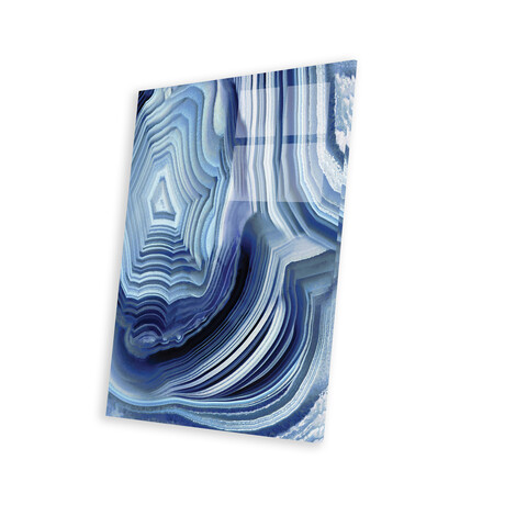 Agate Indigo I Print on Acrylic Glass by Danielle Carson (16"H x 24"W x 0.25"D)