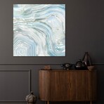 Agate in Blue II Print on Acrylic Glass by Nan (24"H x 24"W x 0.25"D)