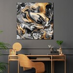 Gold Veins Print on Acrylic Glass by Elisabeth Fredriksson