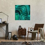 Malachite In Green And Blue Print on Acrylic Glass by Danielle Carson (24"H x 24"W x 0.25"D)