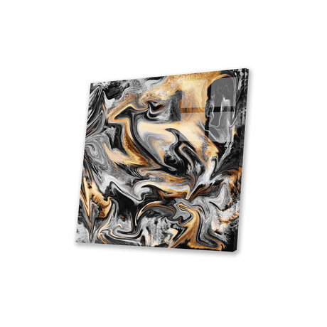 Gold Veins Print on Acrylic Glass by Elisabeth Fredriksson