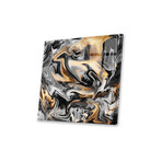 Gold Veins Print on Acrylic Glass by Elisabeth Fredriksson