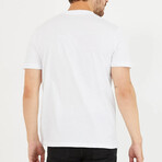 Set of 2 // Crewneck Regular Fit T-Shirts // White (L)