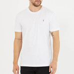 Set of 2 // Crewneck Regular Fit T-Shirts // White (M)