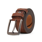 Men's Leather Belt // Camel 112531 (135)