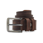 Men's Leather Belt // Dark Brown 112531 (125)