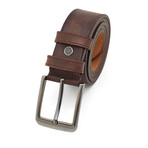 Men's Leather Belt // Dark Brown 112531 (125)