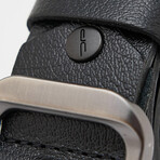 Men's Leather Belt // Black 112535 (120)