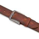 Men's Leather Belt // Camel 112531 (125)