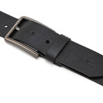 Men's Leather Belt // Black 112533 (110)