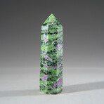 Genuine Polished Ruby Zoisite Point