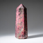 Genuine Polished Imperial Rhodonite Point from Madagascar