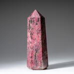 Genuine Polished Imperial Rhodonite Point from Madagascar