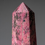 Genuine Polished Imperial Rhodonite Point from Madagascar