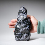 Genuine Polished Indigo Gabbro Flame Freeform